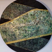Kodama Obi  - detail from big circular canvas painting