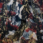 Listopadowe ikigai - fragment duego obrazu na ptnie