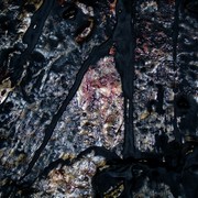 Czarne Obi  - fragment duego, okrgego obrazu na ptnie