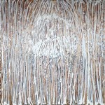 Energy of Whiteness - canvas painting, triptych