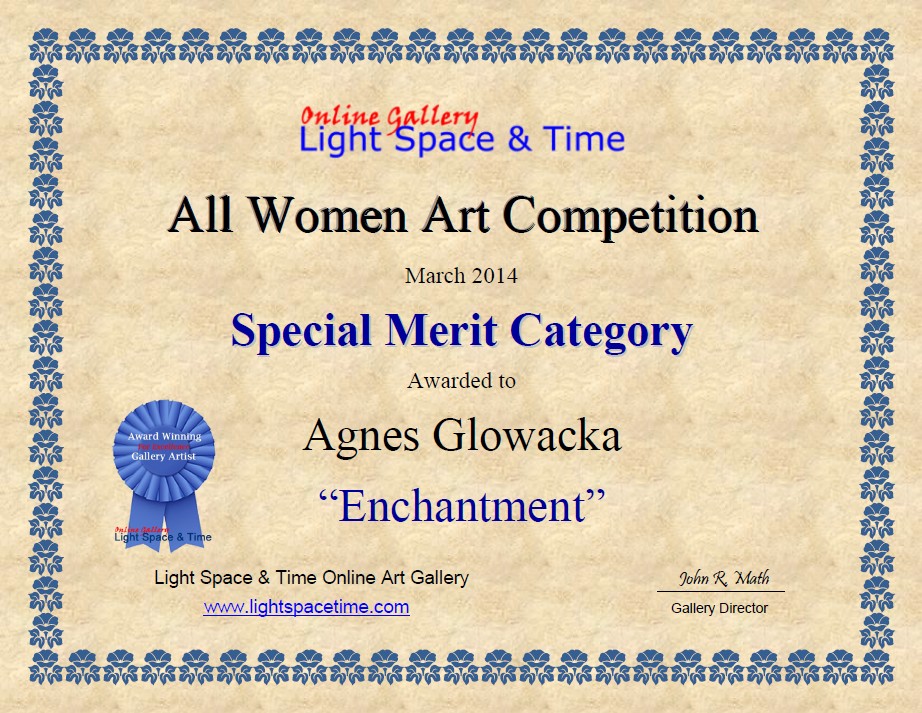 Award in painting contest All Women - March 2014, LS&T gallery