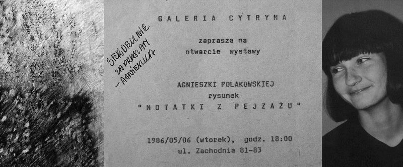 Exhibition in Cytryna students' club, 1986